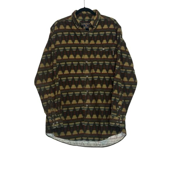 Woolrich Vintage Aztec Southwest Blanket Style Shirt size Large - Picture 10 of 11